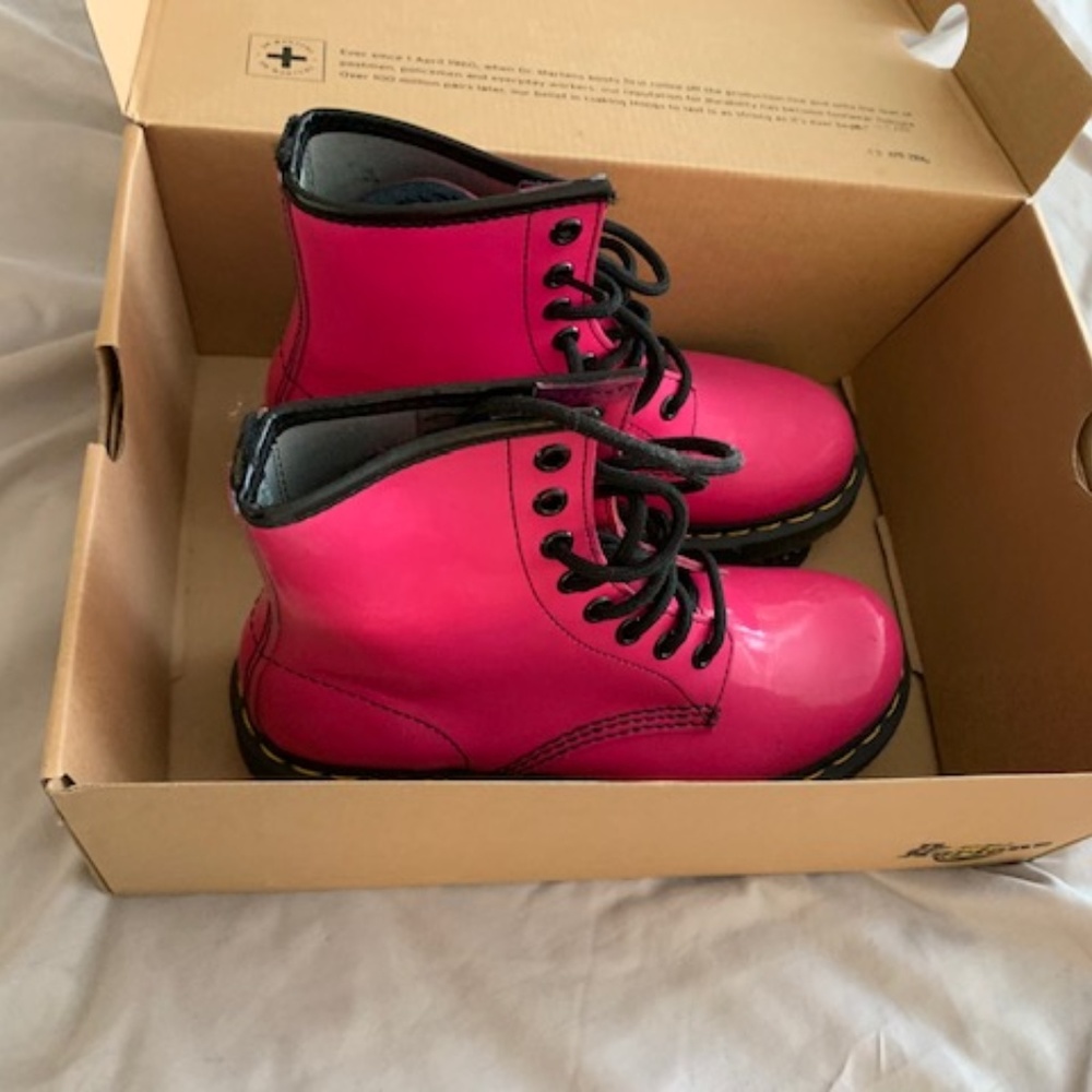 Dr. Martens (Doc Martens) Bright Pink Boots